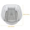 Laundry Basin with Washboard for Hand Washing, Pp, Gray view 2