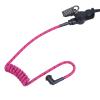 Braided Acoustic Coil Tube Knitted Nylone Moisture Resistant Radio Earpiece Replacement with Bright Color (Rose) view 3