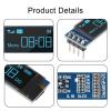 ACEIRMC 4pcs I2C Display Module 0.91 Inch I2C OLED Display Module I2C OLED Screen Driver DC 3.3V~5V 4PINS for Arduino ESP32 ESP8266 AVR PIC STM32 for Raspberry pi (10pcs Blue) view 4