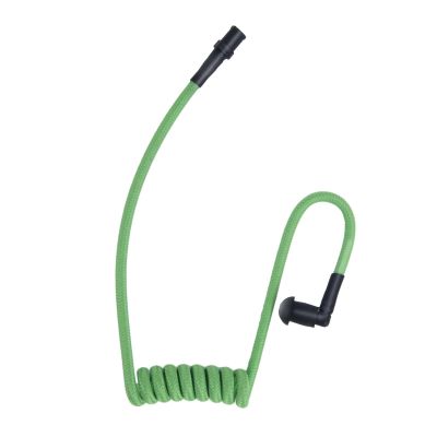 Renastar Braided Acoustic Coil Tube Replacement for Radio Earpiece (Green)