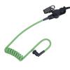 Renastar Braided Acoustic Coil Tube Replacement for Radio Earpiece (Green) view 3