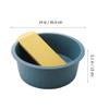 Healifty 1set Thick Plastic Washbasin Non- Wash Board for Hand Washing Clothes Lightweight Design for Newborn Laundry for Home Use and Student view 2