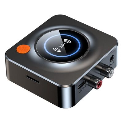 Bluetooth Receiver for TV, Wireless Audio Adapter Support NFC RCA 3.5mm AUX for Home Stereo/Headphones/Speakers/Home Theater/TV/PC/Car, with TF Card Output