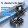 Bluetooth Receiver for TV, Wireless Audio Adapter Support NFC RCA 3.5mm AUX for Home Stereo/Headphones/Speakers/Home Theater/TV/PC/Car, with TF Card Output view 2
