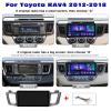 10" Car Radio CarPlay/Android Auto for Toyota RAV4 2012-2018 Android 12 Car Stereo Multimedia Player GPS FM RDS DSP Bluetooth Steering Wheel Control WiFi+Backup Camera,A,M600S/6+128G view 2