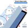 JOYLAND Lovely Cartoon Shark Case for iPad Pro 2017/iPad Air 3 10.5 Inch with Pencil Holder, Auto Wake/Sleep, Clear TPU Blue Leather Anti-Scratch Smart Foldable Stand Back Cover view 2