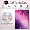 CGFGHHUY for Galaxy Tab S7 FE Case Galaxy S8 Plus Case Detachable Wireless Keyboard & PU Leather Stand Cover Protective Cover for Galaxy Tab S7 FE/S8 Plus/S7 Plus 12.4 inch - Pink Stars and Glitter view 3