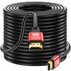 jojobnj HDMI Cable 120ft, 4K@60Hz, 18Gbps High Speed HDMI 2.0 Cord, Ultra HD,Ethernet Audio Return,Video 4K,1080p,3D,Arc, HDR Compatible with Xbox,PS5/PS4,HDTV,Laptop ect(Red) view 1
