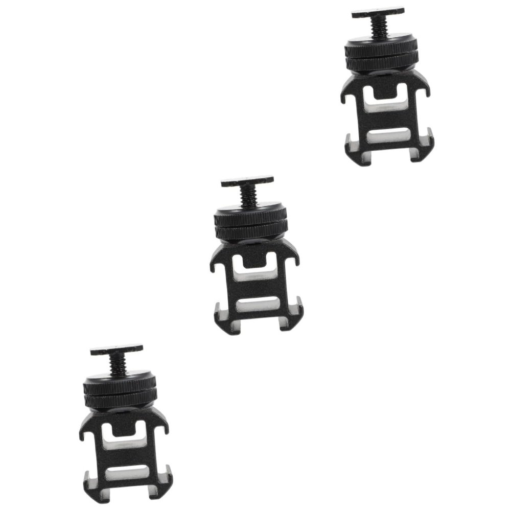 Gadpiparty 3sets Flash Hot Shoe Mount Adapter DSLR Camera Tripod Screw Fit for Live-Streaming Photography