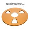 BORDSTRACT 10 Inch 1/4 Inch Tape Reel Open Reel,3 Wind Resistance Holes Empty Tape Reel for Recording Aluminum Alloy Take Up Reel for Professional Sound Durability(gold) view 2