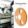 BORDSTRACT 10 Inch 1/4 Inch Tape Reel Open Reel,3 Wind Resistance Holes Empty Tape Reel for Recording Aluminum Alloy Take Up Reel for Professional Sound Durability(gold) view 3