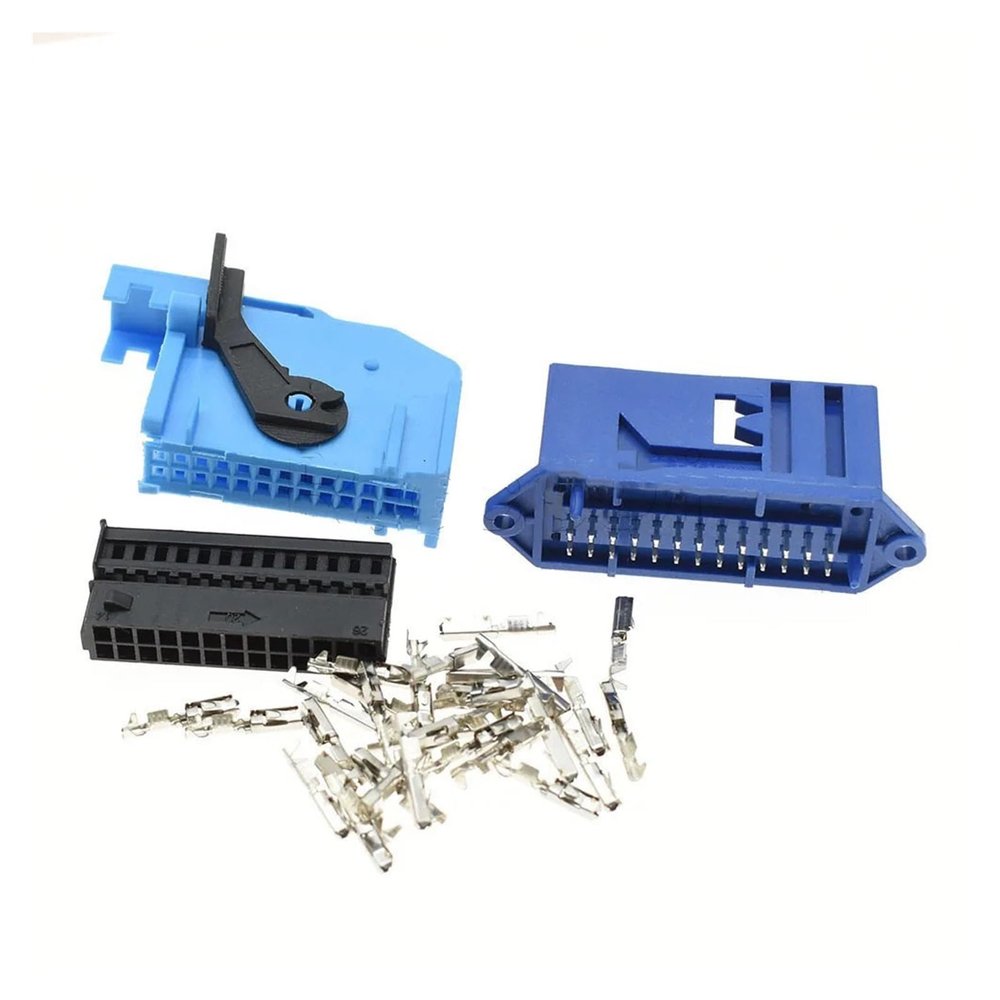 1-20 Kits 26 Pin Female Male Automotive Instrument Cable Socket Automotive Conenctor 185879-2 185226-2 (Color : Male Female Set, Size : 20Sets)