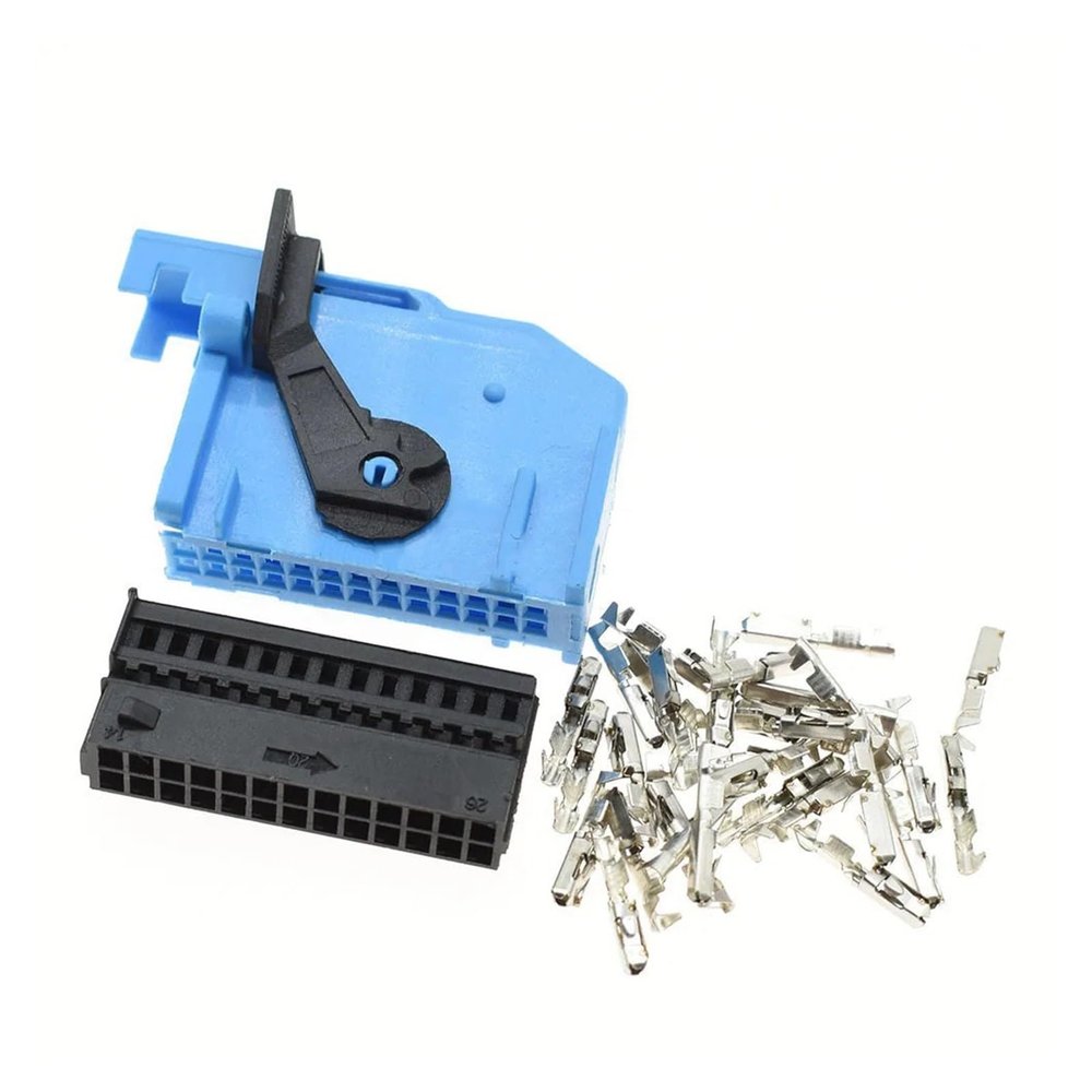 1-20 Kits 26 Pin Female Male Automotive Instrument Cable Socket Automotive Conenctor 185879-2 185226-2 (Color : Female Set, Size : 5Sets)