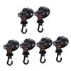 Kisangel 6pcs Multi-Purpose Cup Hooks for Bathroom Kitchen Outdoor Use Easy to Install Heavy Duty Window Door Hangers Reusable Removable Hooks for Towel Shower and Camping Gear view 2
