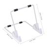 HOMSFOU 2pcs Lazy Tablet Mount Aluminum Desktop Stand for Hands Viewing Compatible Tablets for Gaming Reading and Video Streaming White view 3