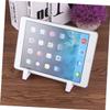 HOMSFOU 2pcs Lazy Tablet Mount Aluminum Desktop Stand for Hands Viewing Compatible Tablets for Gaming Reading and Video Streaming White view 4