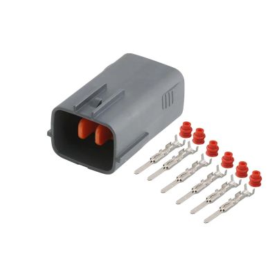 1-20Sets 6195-0024 6195-0021 6 Pin Waterproof Auto Connector Accelerator Throttle Pedal Electronic Plug (Color : Male Set, Size : 20Sets)