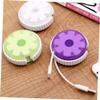 HOMSFOU 4pcs Portable Headphone Cable Organizer Bright Color Wire Shortener Winder for Earbuds and Data Cables Lightweight Storage Box for Travel and Home Organization view 4