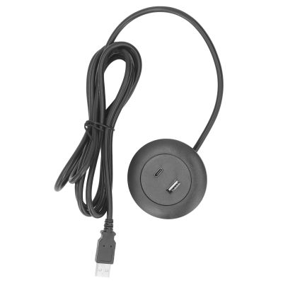 2in Desktop Power Grommet, USB, Type C 5V Input Fast Charging Station, Desk Hole Grommet Recessed Outlet, Round Desktop Conference Room Power Grommet Outlet