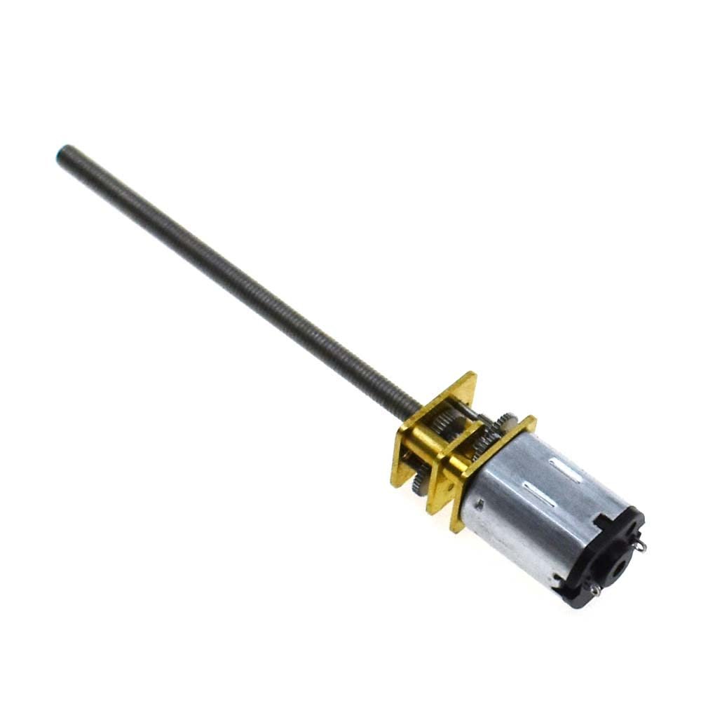 DC 3V 6V 12V Gear Motor M3*55MM M3x55MM Lead Screw Thread Output Shaft 60-600RPM (6V,300RPM)