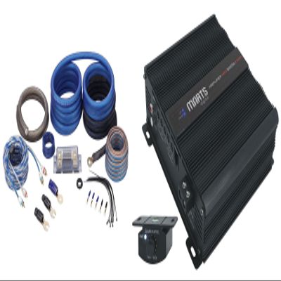 Audiosavings Bundle:(1) Marts Digital MXD 2000 2 OHM 2000w RMS Mono Car Amplifier Class D Amp+Bass Knob Bundle with (1) Rockville RWK0CU 0 AWG Gauge 100% Copper Amp Installation Wire Kit OFC (Items 2)