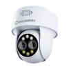 MICROSEVEN M7D4MP-PTZ4X-WPSAA 2K (4MP) IP WiFi (2.4/5GHz) POE PTZ Professional Open Source Security Dome Camera with Dual Lenses 4X Digital Auto Zoom view 1