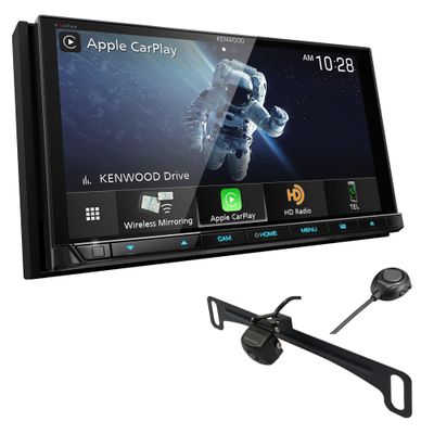 Kenwood Excelon DDX9907XR 6.8" Capacitive Touch Panel DVD Receiver Bluetooth & HD Radio | 6.8" High Definition Monitor | Plus KENWOOD CMOS-320LP Universal Backup Camera