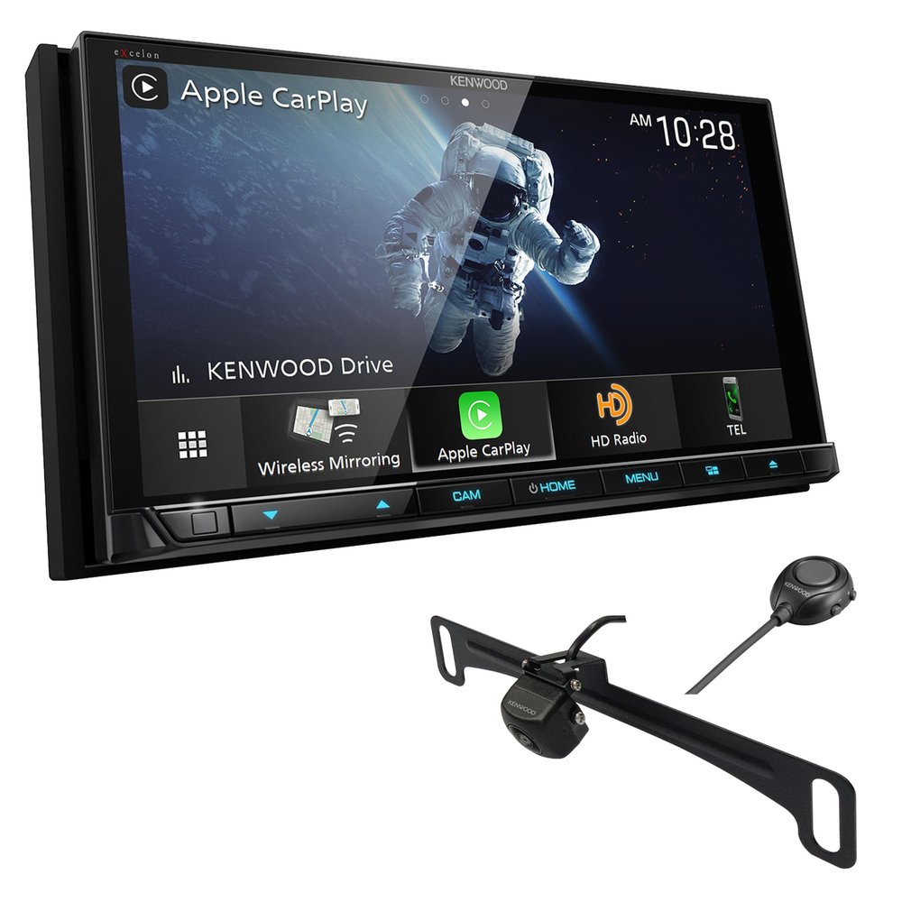 Kenwood Excelon DDX9907XR 6.8" Capacitive Touch Panel DVD Receiver Bluetooth & HD Radio | 6.8" High Definition Monitor | Plus KENWOOD CMOS-320LP Universal Backup Camera