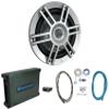 Audiosavings Bundle: Infinity Kappa 1050M 10" Marine Subwoofer Bundle with Rockville DBM12 Boat Mono Amplifier & Rockville RMWK4 4 AWG Gauge Waterproof Marine Amplifier (Items 3) view 1