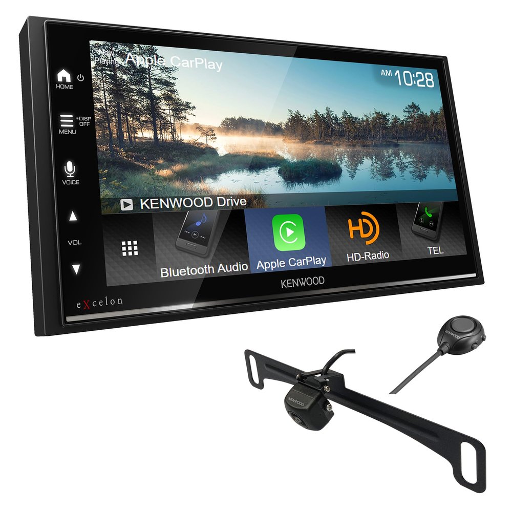 KENWOOD DMX809S eXcelon 6.95-Inch Capacitive Touch Screen, Car Stereo | Plus KENWOOD CMOS-320LP Universal Backup Camera