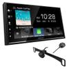 KENWOOD DMX7709S 6.8-Inch Capacitive Touch Screen, Car Stereo, CarPlay and Android Auto, Bluetooth, AM/FM Radio | Plus KENWOOD CMOS-320LP Universal Backup Camera view 1