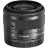 Canon EF-M 15-45mm f/3.5-6.3 is STM Zoom Lens (Graphite) (0572C002) + 64GB Card + Filter Kit + Backpack + Card Reader + Flex Tripod + Memory Wallet + Cap Keeper + Cleaning Kit + Hand Strap (Renewed) view 3