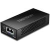 TRENDnet 2.5G PoE++ Injector, TPE-219GI, Supplies (90W), (30W),(15.4W), 2.5GBASE-T RJ-45 Port, IEEE 802.3bt/802.3at/802.3af Compliant, Metal Housing, Network a Device up to 100m (328 ft.), Black view 1