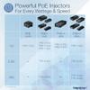 TRENDnet 2.5G PoE++ Injector, TPE-219GI, Supplies (90W), (30W),(15.4W), 2.5GBASE-T RJ-45 Port, IEEE 802.3bt/802.3at/802.3af Compliant, Metal Housing, Network a Device up to 100m (328 ft.), Black view 2