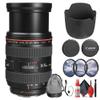 Canon EF 24-70mm f/2.8L USM Standard Zoom Lens for Canon SLR Cameras (8014A002) + Filter Kit + Cap Keeper + Cleaning Kit (Renewed) view 1