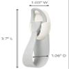Plexon Strong Cord Bundlers for Desk, Cable Management Organizer with 2 Hooks and 3 Adhesive Strips for Computer, Printer, TV, Router, Cables, Cord Wrap, (White) view 2