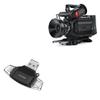 BoxWave Smart Gadget Compatible with Blackmagic URSA Mini Pro 4.6K G2 - AllReader SD Card Reader, microSD Card Reader SD Compact USB - Jet Black view 1