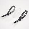 10pcs 9x150mm Black/White Adjustable Ladder-shaped Trapezoidal Cable Ties Plastic Nylon Reusable Cable Ties view 2
