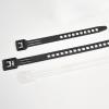 10pcs 9x150mm Black/White Adjustable Ladder-shaped Trapezoidal Cable Ties Plastic Nylon Reusable Cable Ties view 3
