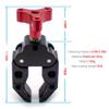 iDili Multi-Functional Metal Crab Clamp Aluminum Alloy Camera Fill Light Universal Extension Bracket Load 5LB Clamping Range 25-60mm view 3