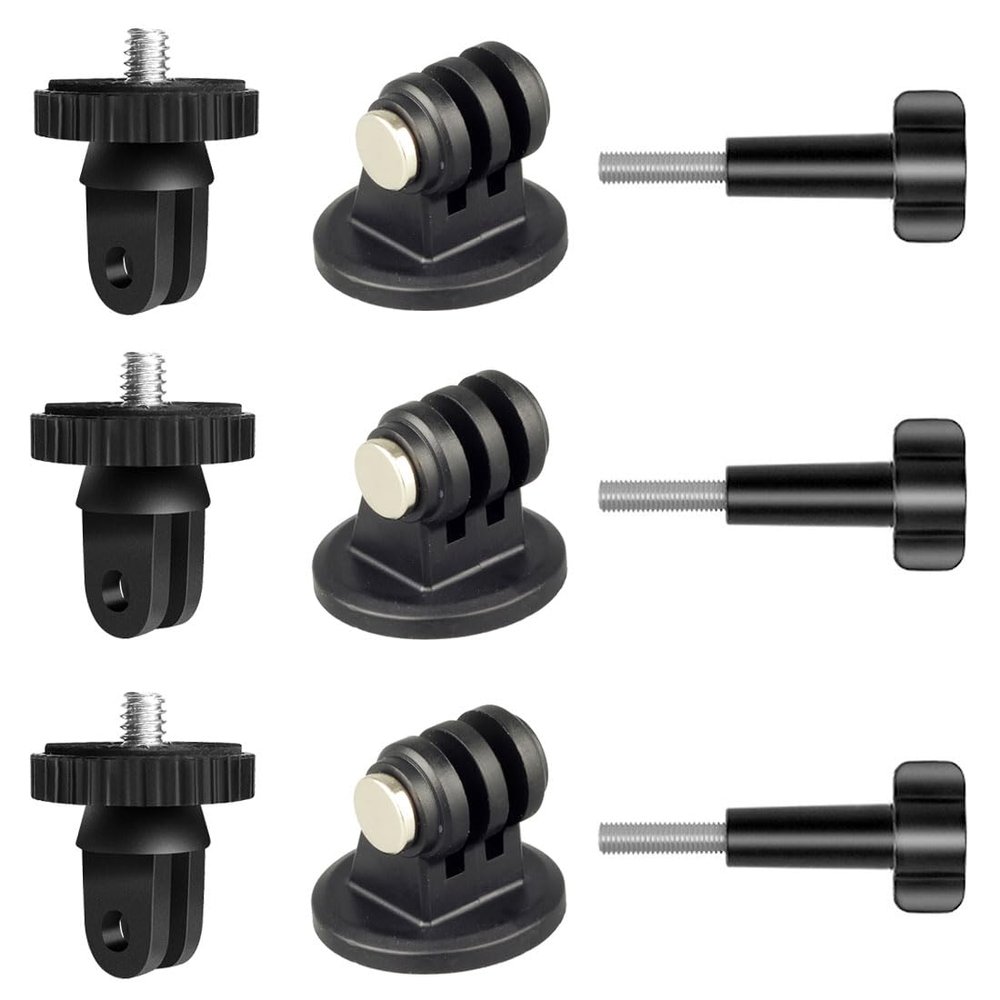 Action Camera Tripod Mount Adapter 1/4"-20 Conversion Adapter Converter Compatible with Gopro DJI Osmo Insta360 Sjcam Akaso for Tripod and Other 1/4 Accessories
