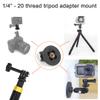 Action Camera Tripod Mount Adapter 1/4"-20 Conversion Adapter Converter Compatible with Gopro DJI Osmo Insta360 Sjcam Akaso for Tripod and Other 1/4 Accessories view 3