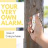 Securityman Personal Alarms for Women | Loudest Safety Alarm Keychain (130dB Siren and SOS Strobe Light) Everyday Personal Safety Devices for Women - White view 3