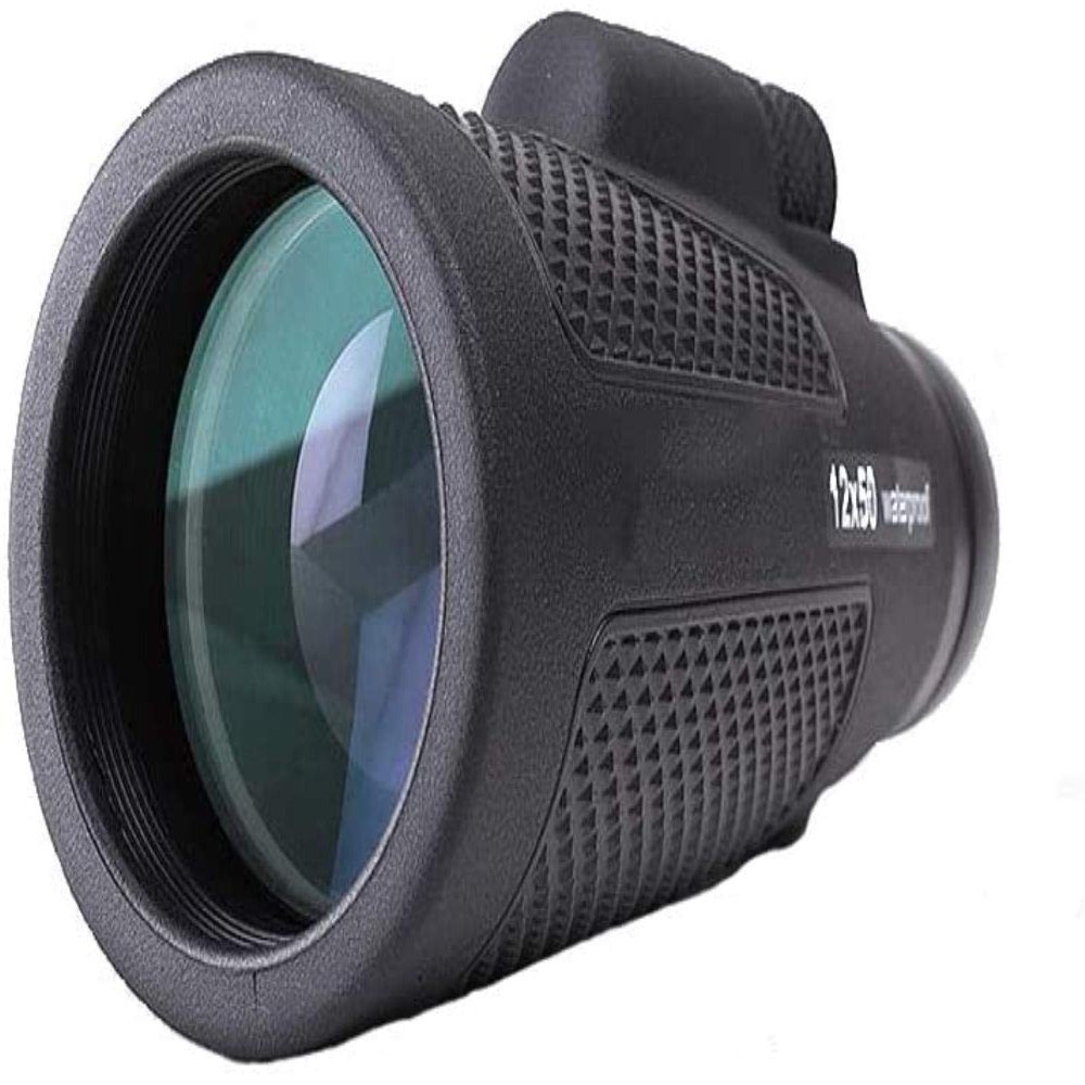AkosOL 12x50 Monocular Telescope, Monocular Compact with Night Vision Life Waterproof BAK4 Prism Lens Monocular for Bird Watching Concerts Sport Games,for Indoor/Outdoor
