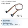 MECCANIXITY 1 Pcs IDC Rainbow Wire Flat Ribbon Cable DB9 Male to DB9 Female 39.4 Inch Length 2.54mm Pitch Breadboard Jumper Wires for Electronic Projects view 3