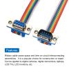 MECCANIXITY 1 Pcs IDC Rainbow Wire Flat Ribbon Cable DB9 Male to DB9 Female 39.4 Inch Length 2.54mm Pitch Breadboard Jumper Wires for Electronic Projects view 4