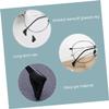 Healeved 12pcs Anti-Slip Silicone Eyeglass Ear Grips Durable Eyewear Retainers for Comfortable Use for Sports and Daily Wear Black view 3
