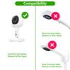 wochel Adjustable Baby Monitor Mount Compatible with Nanit Pro Smart Baby Monitor & Flex Stand Nanit Baby Monitor, Baby Camera Wall Mount with Perfect View Angle and Easy to Install view 2