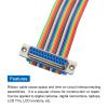 MECCANIXITY 1 Pcs IDC Rainbow Wire Flat Ribbon Cable DB25 Female to DB25 Female 39.4 Inch Length 2.54mm Pitch Breadboard Jumper Wires for Electronic Projects view 4