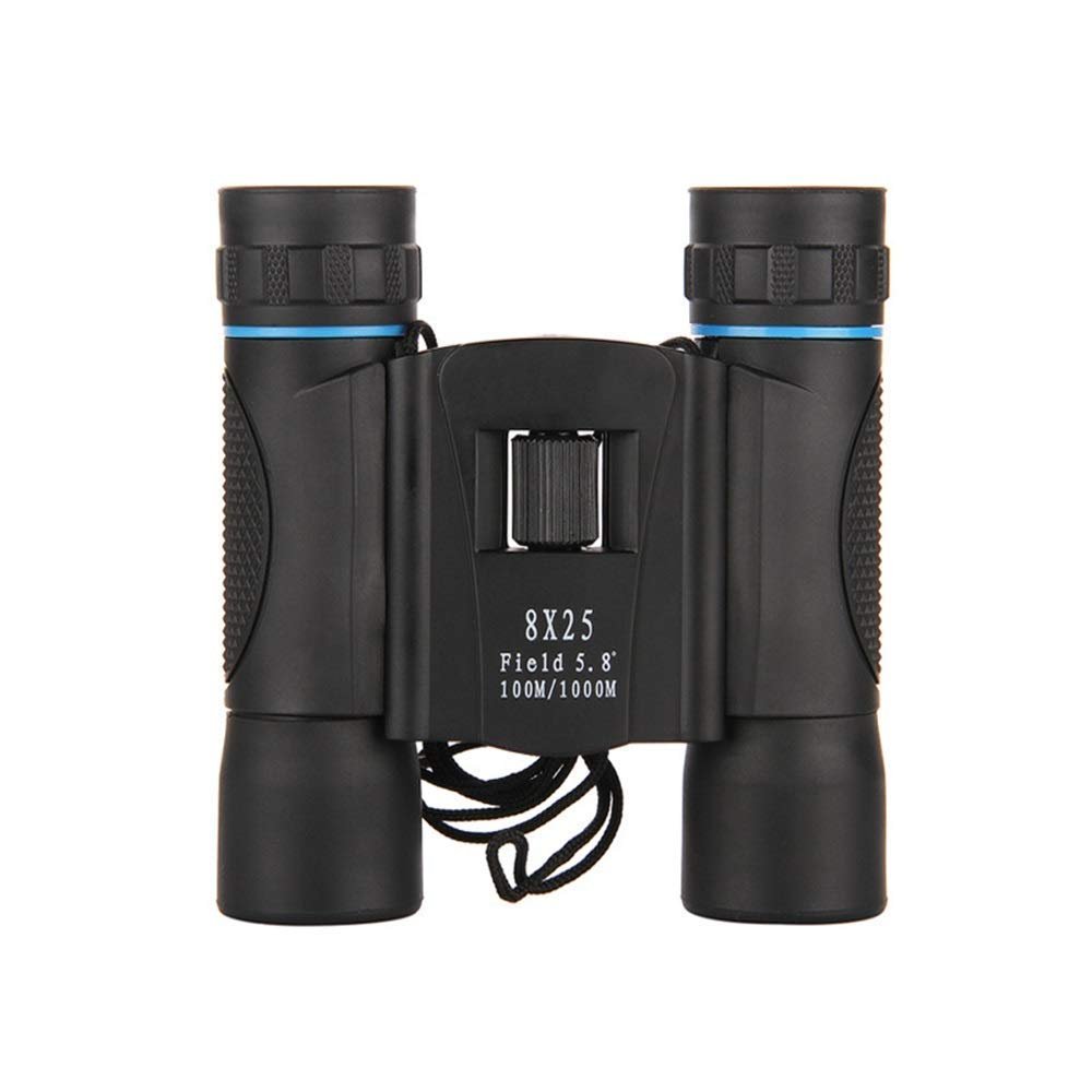 AkosOL Binoculars 8X25 Binoculars High Power HD Shockproof Concert Tourism Outdoor Portable Straight Green Membrane Telescope